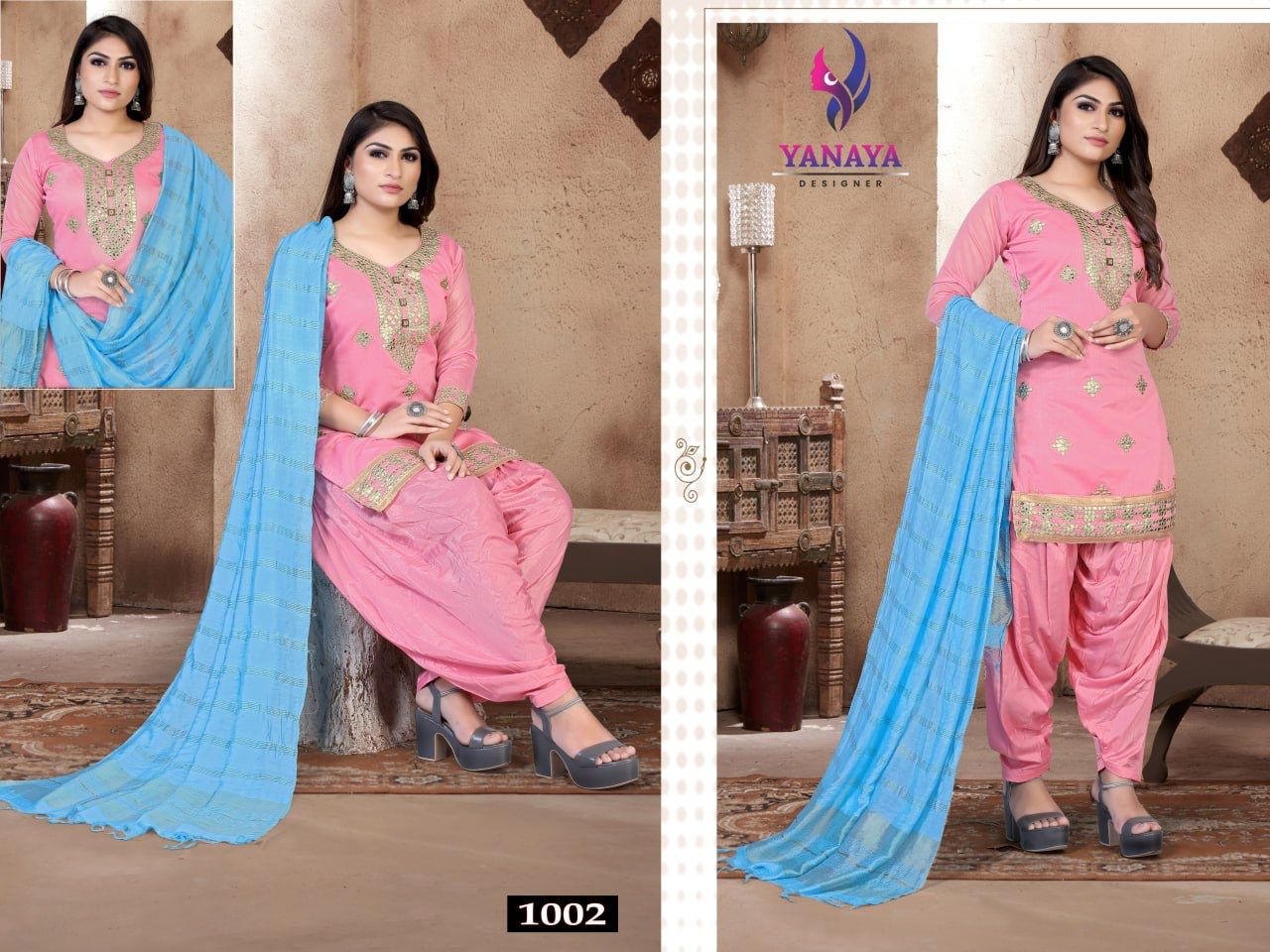 Aaina VOl 1 Model Chanderi Non Catalog Dress Material